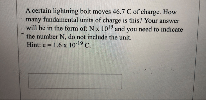 A certain lightning bolt moves