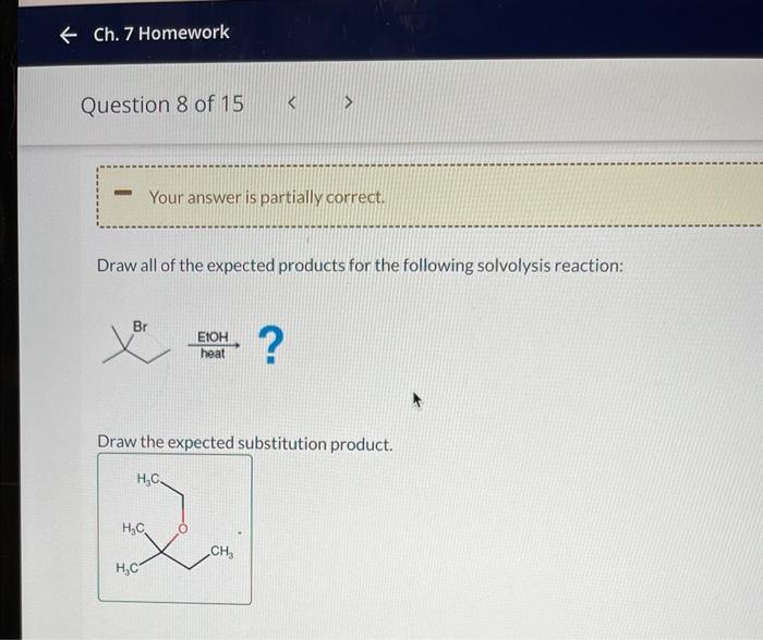 Draw all of the expected products from the reaction: