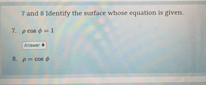 Identify the surface whose equation is given