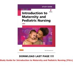 Introduction to maternity and pediatric nursing study guide answer key